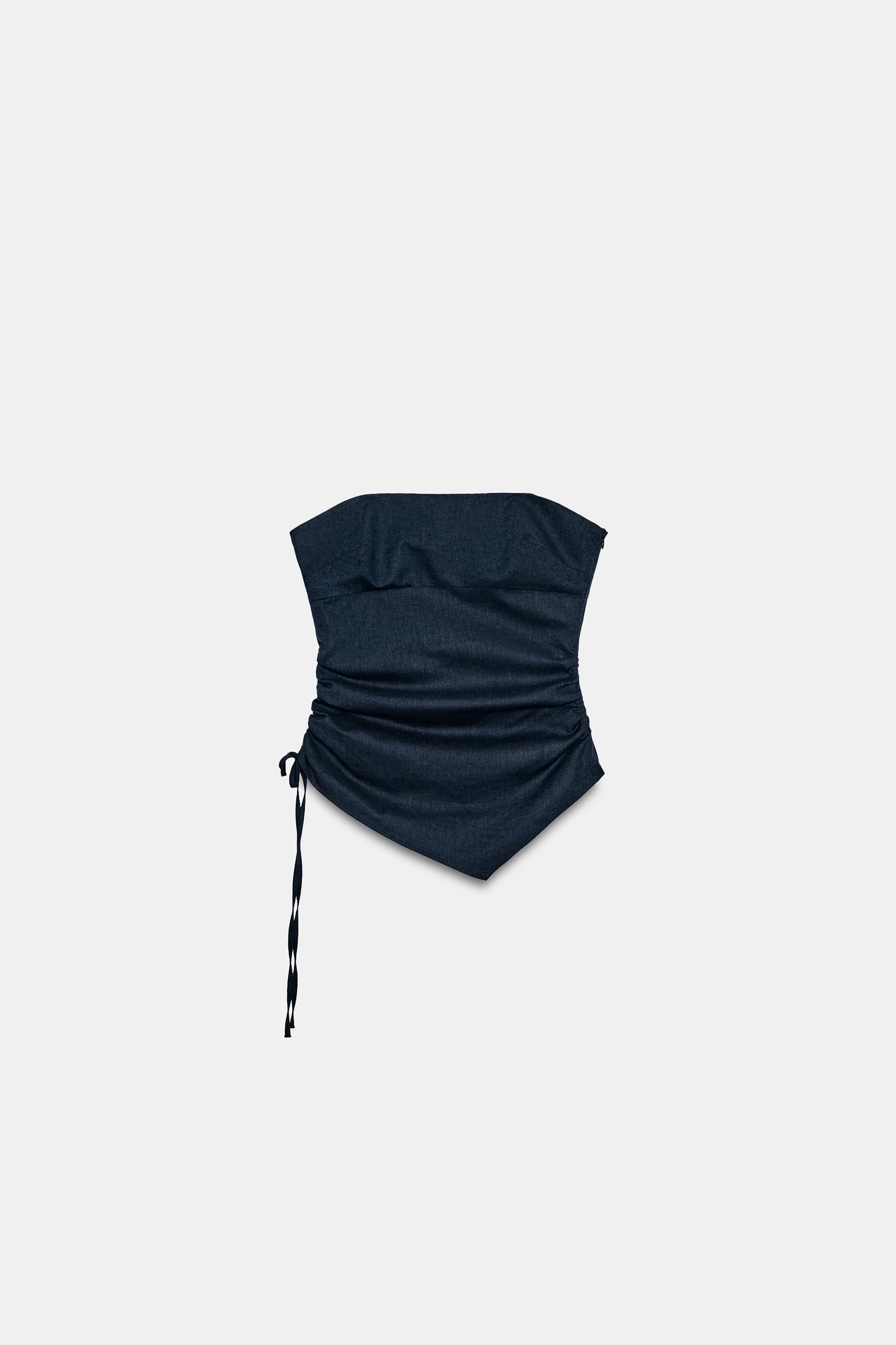 TOP DRAPÉ EN LIN